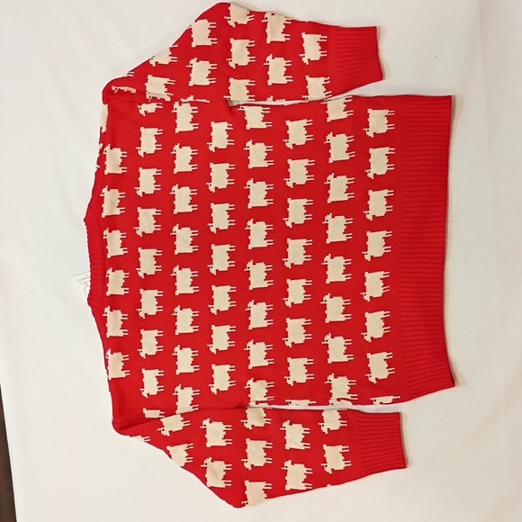 NWT Warm And Wonderful Princess Diana Sheep Sweater Red White Black Iconic - Picture 5 of 5